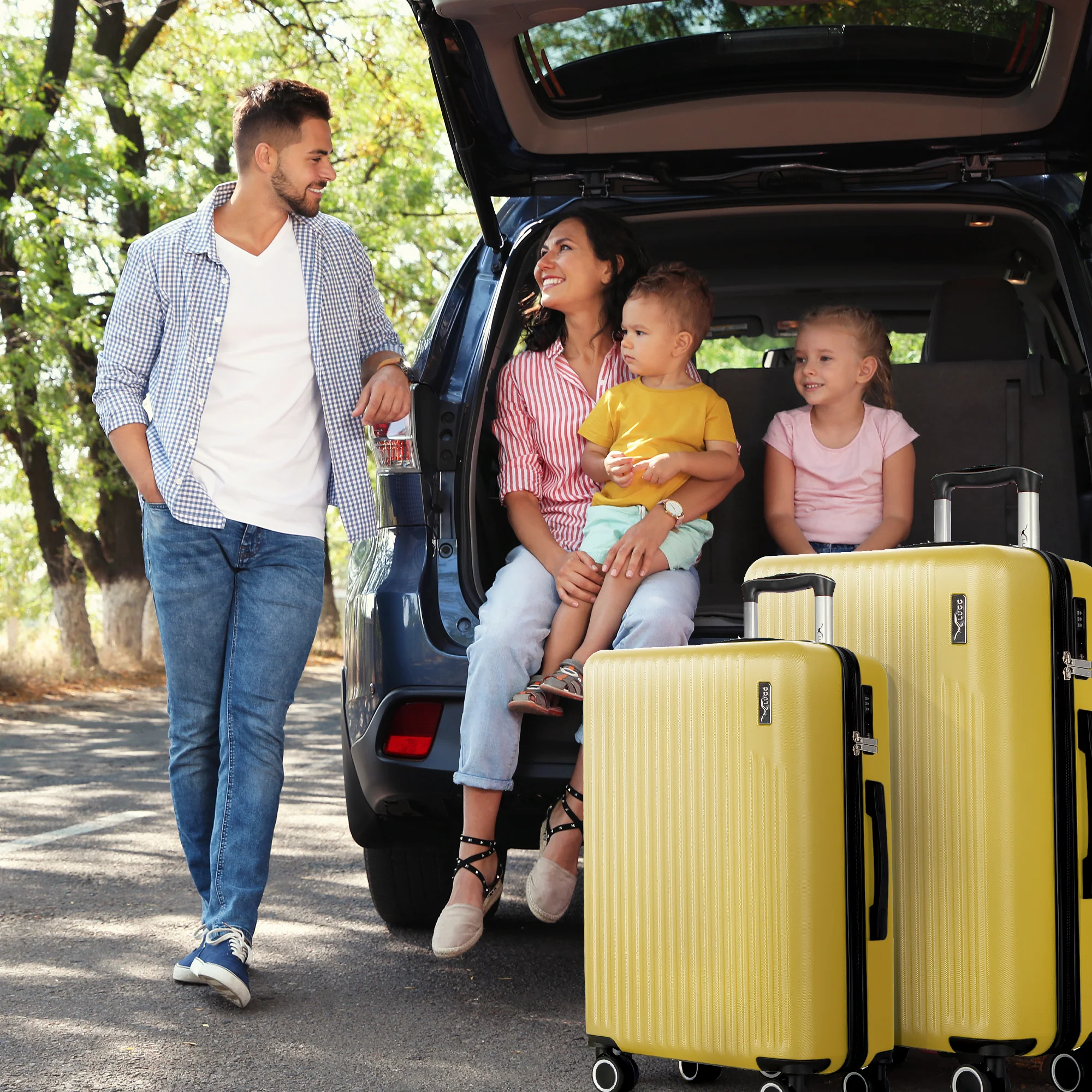 Vacay 20” Suitcase ABS Luggage with TSA Indent Lock, Aluminium Trolley Handle, 360° Spinner Wheels - Airline Compatible (55 x 35 x 23cm) - Citrine (Clearance) - Image 7