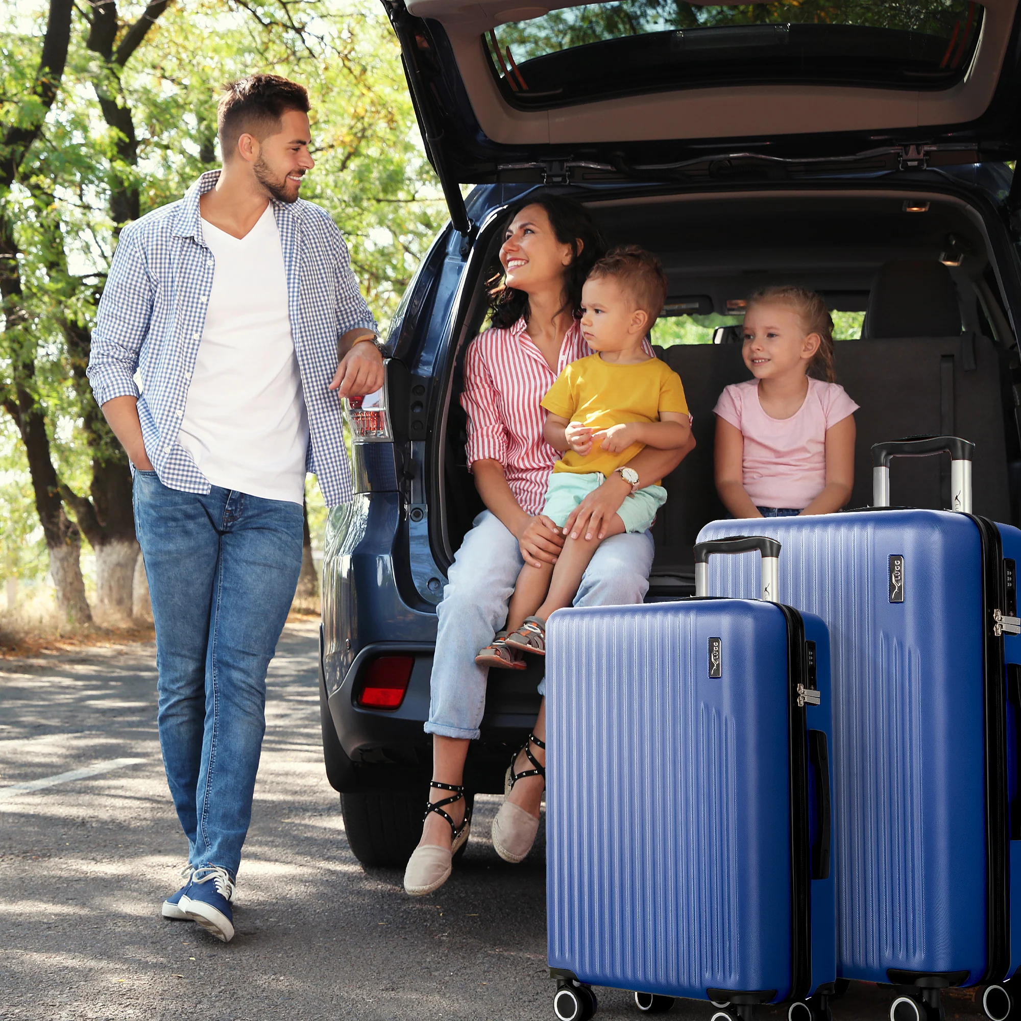 Vacay 20” Suitcase ABS Luggage with TSA Indent Lock, Aluminium Trolley Handle, 360° Spinner Wheels - Airline Compatible (55 x 35 x 23cm) - Dusk - Image 7