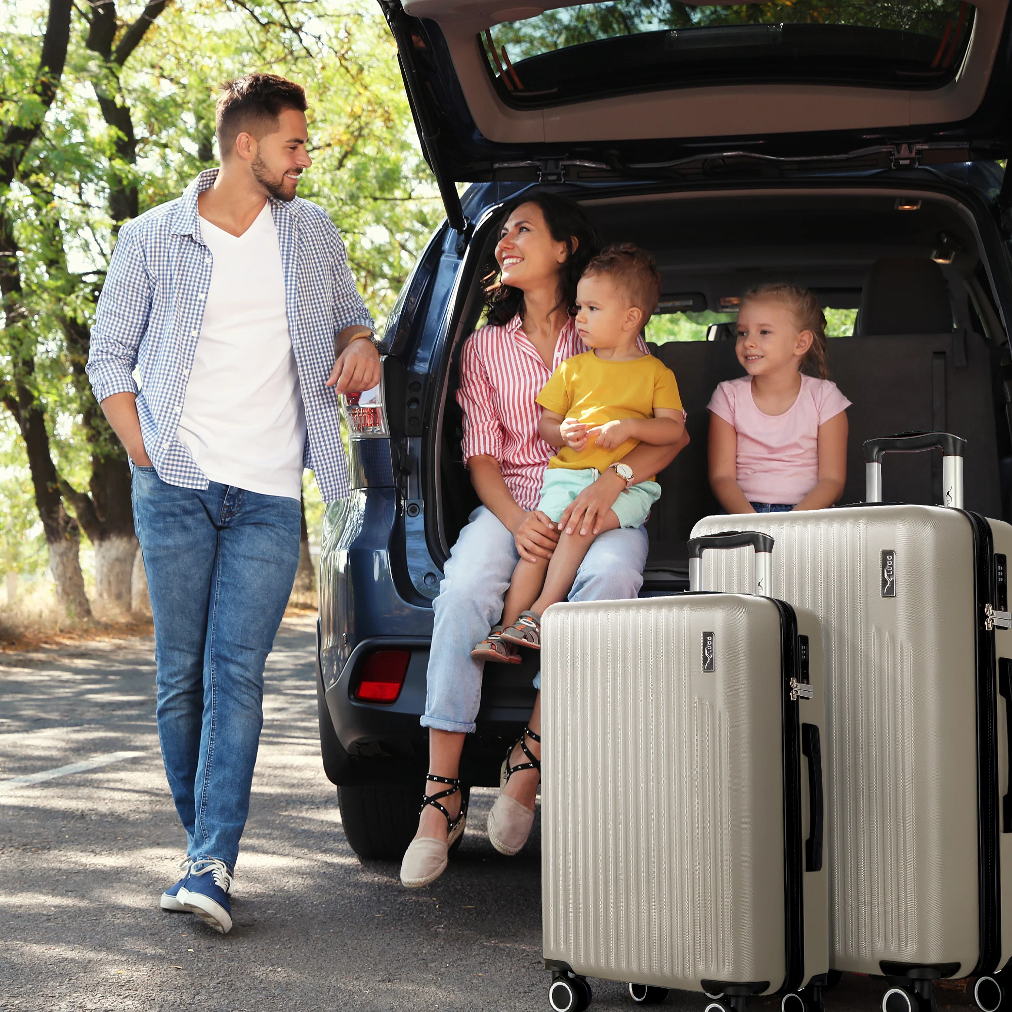 Vacay 20” Suitcase ABS Luggage with TSA Indent Lock, Aluminium Trolley Handle, 360° Spinner Wheels - Airline Compatible (55 x 35 x 23cm) - Earth - Image 7