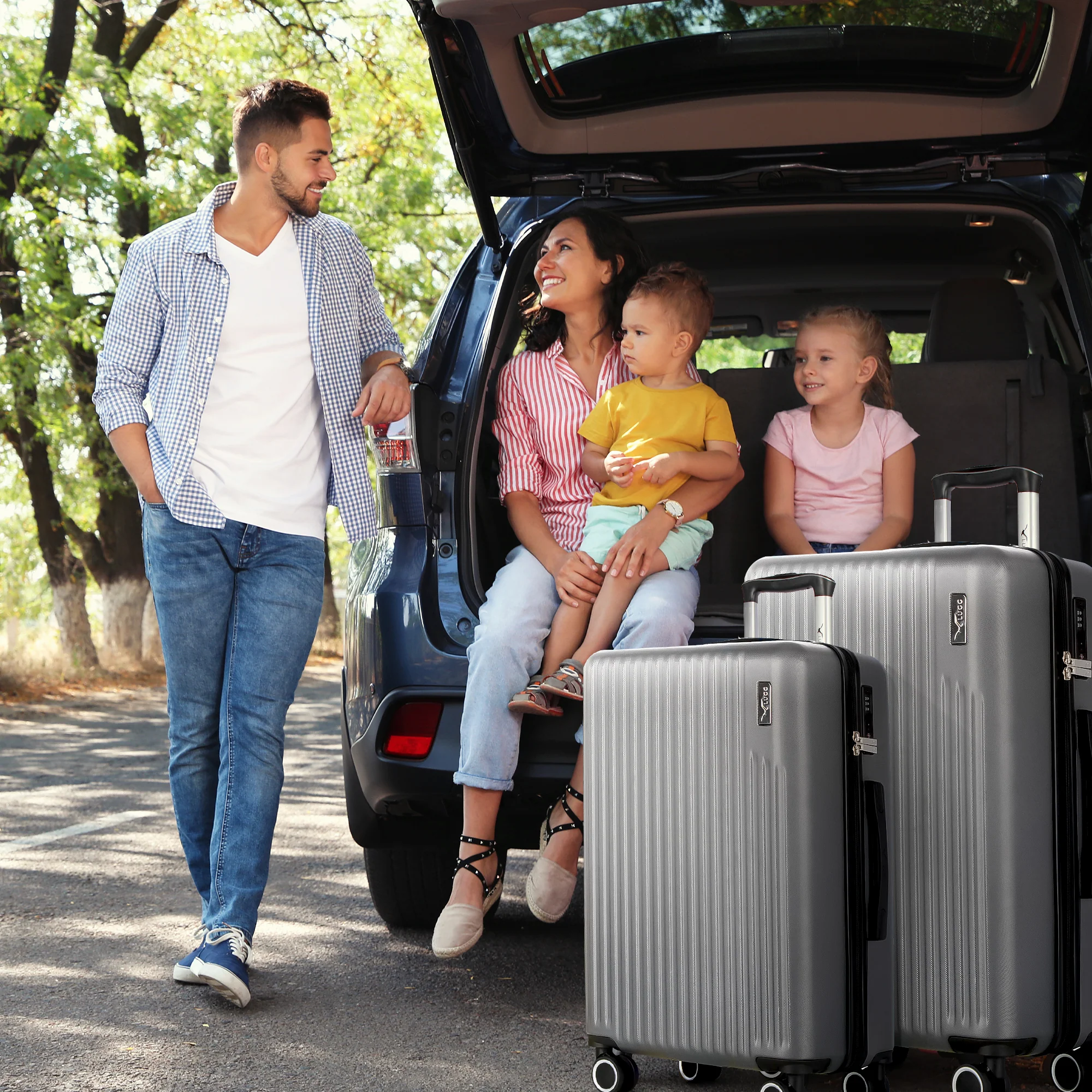 Vacay 20” Suitcase ABS Luggage with TSA Indent Lock, Aluminium Trolley Handle, 360° Spinner Wheels - Airline Compatible (55 x 35 x 23cm) - Raven - Image 5