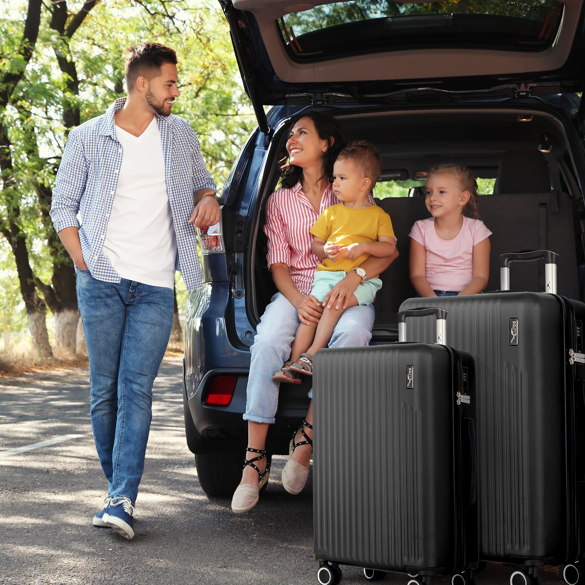 Vacay 20” Suitcase ABS Luggage with TSA Indent Lock, Aluminium Trolley Handle, 360° Spinner Wheels - Airline Compatible (55 x 35 x 23cm) - Shadow - Image 7