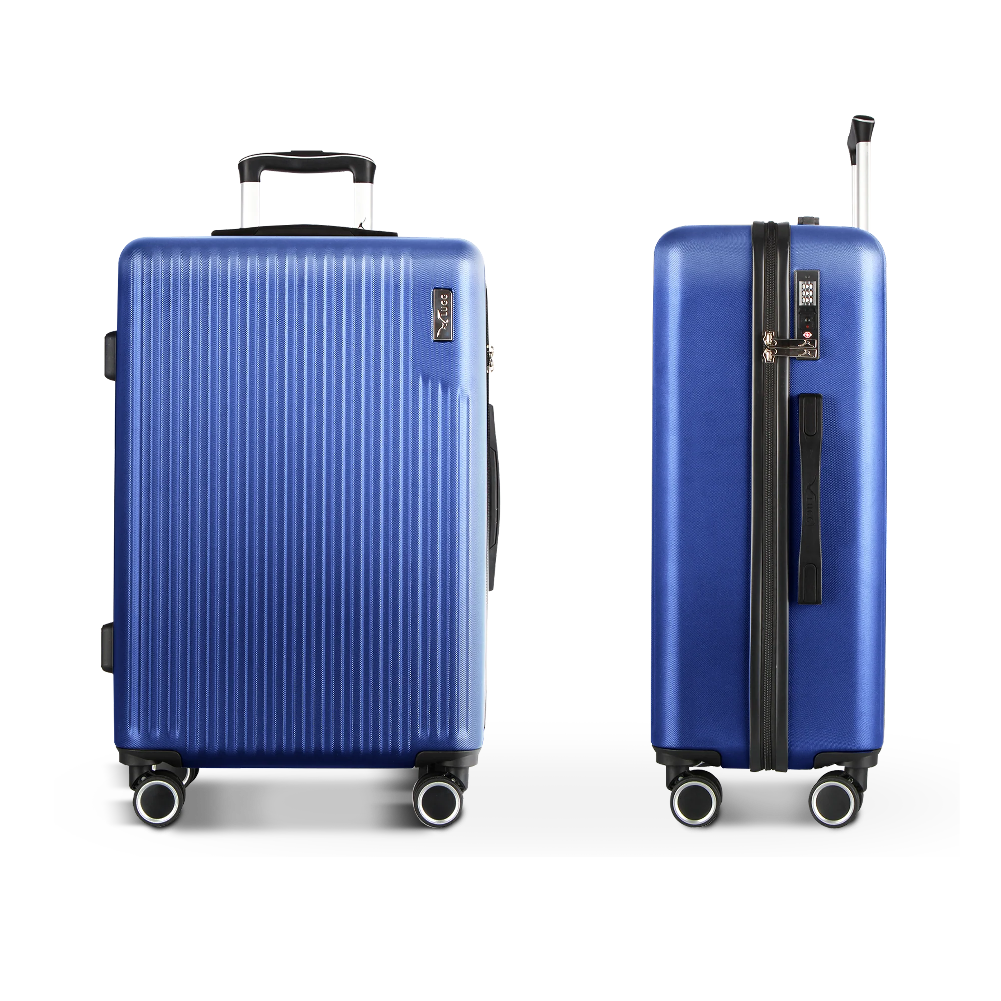 Vacay 24” Suitcase ABS Luggage with TSA Indent Lock, Aluminium Trolley Handle, 360° Spinner Wheels - Airline Compatible (66.5 x 25.5 x 44cm) - Dusk - Image 3