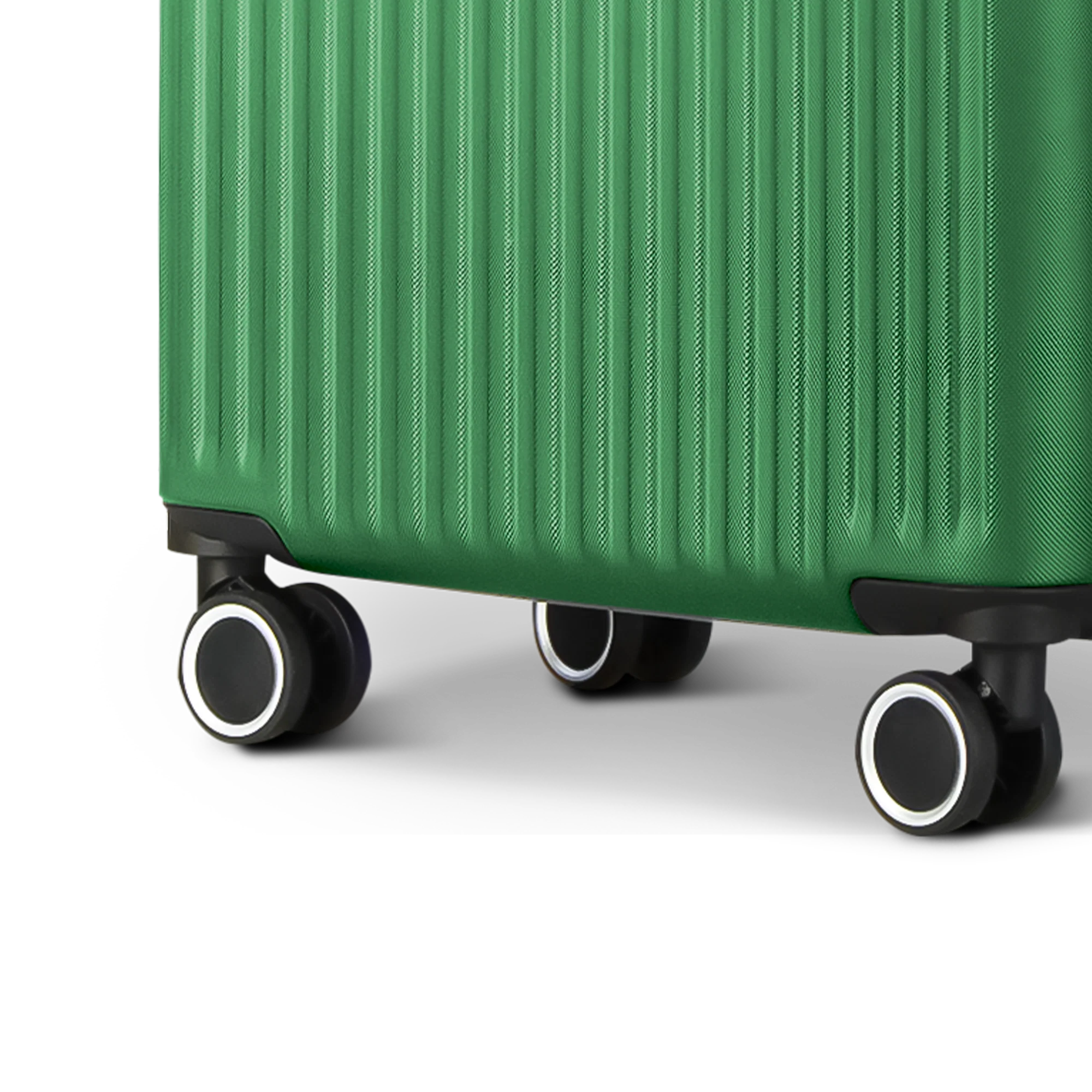 Vacay 24” Suitcase ABS Luggage with TSA Indent Lock, Aluminium Trolley Handle, 360° Spinner Wheels - Airline Compatible (66.5 x 25.5 x 44cm) - Forest - Image 6