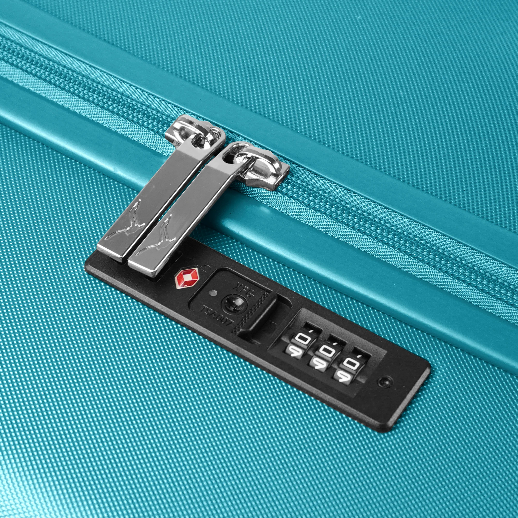 Vacay 24” Suitcase ABS Luggage with TSA Indent Lock, Aluminium Trolley Handle, 360° Spinner Wheels - Airline Compatible (66.5 x 25.5 x 44cm) - Ocean - Image 5