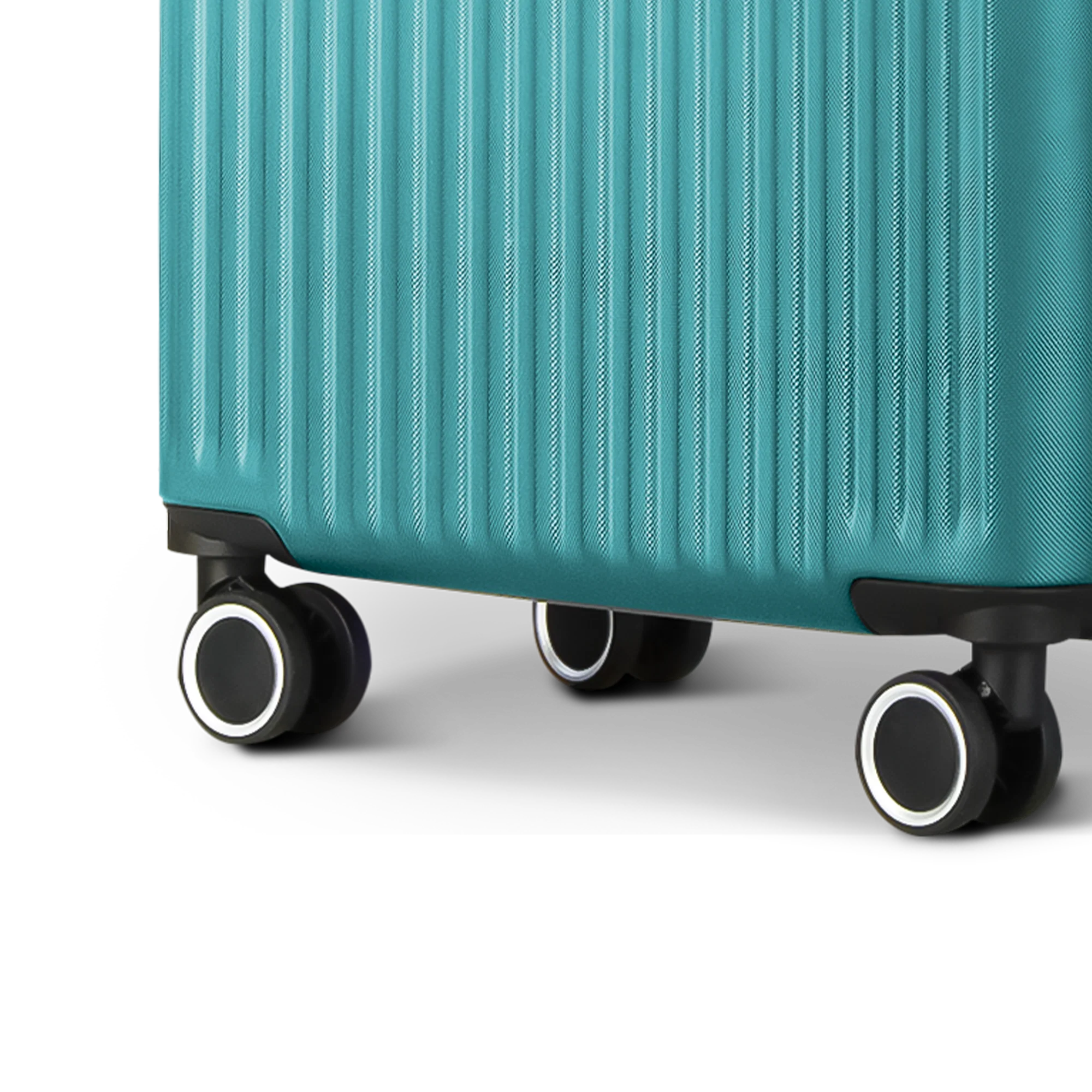 Vacay 24” Suitcase ABS Luggage with TSA Indent Lock, Aluminium Trolley Handle, 360° Spinner Wheels - Airline Compatible (66.5 x 25.5 x 44cm) - Ocean - Image 6