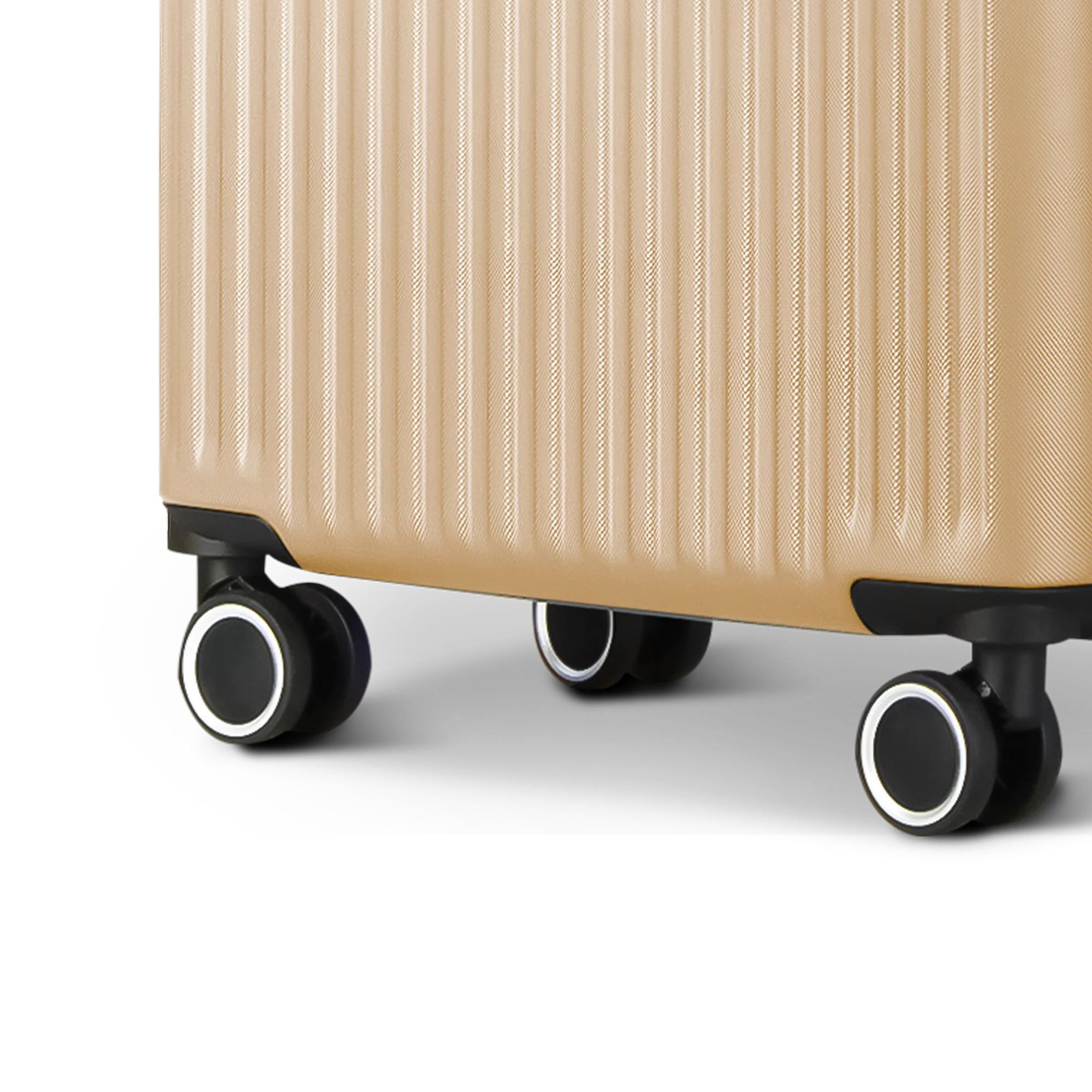 Vacay 24” Suitcase ABS Luggage with TSA Indent Lock, Aluminium Trolley Handle, 360° Spinner Wheels - Airline Compatible (66.5 x 25.5 x 44cm) - Sunset - Image 6