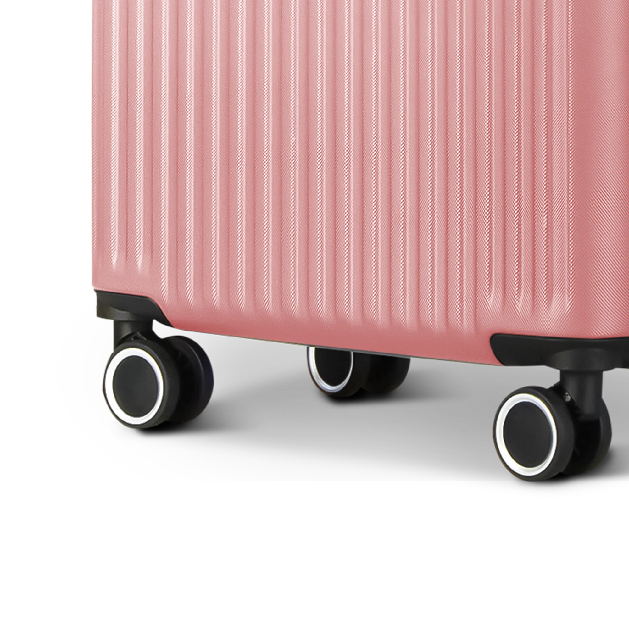 Vacay 28” Suitcase ABS Luggage with TSA Indent Lock, Aluminium Trolley Handle, 360° Spinner Wheels - Airline Compatible (76.5 x 30 x 50.5cm) - Clay - Image 6