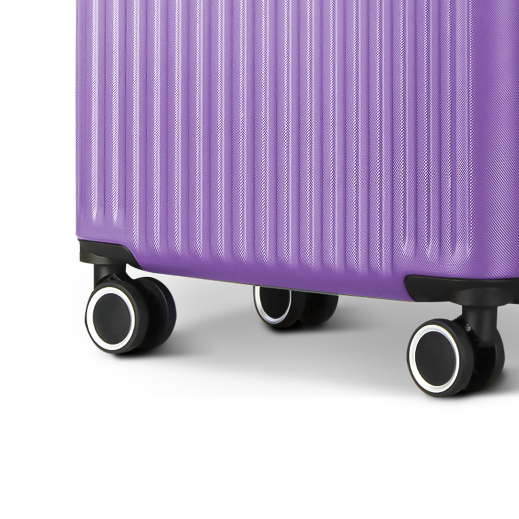 Vacay 28” Suitcase ABS Luggage with TSA Indent Lock, Aluminium Trolley Handle, 360° Spinner Wheels - Airline Compatible (76.5 x 30 x 50.5cm) - Lavender - Image 6