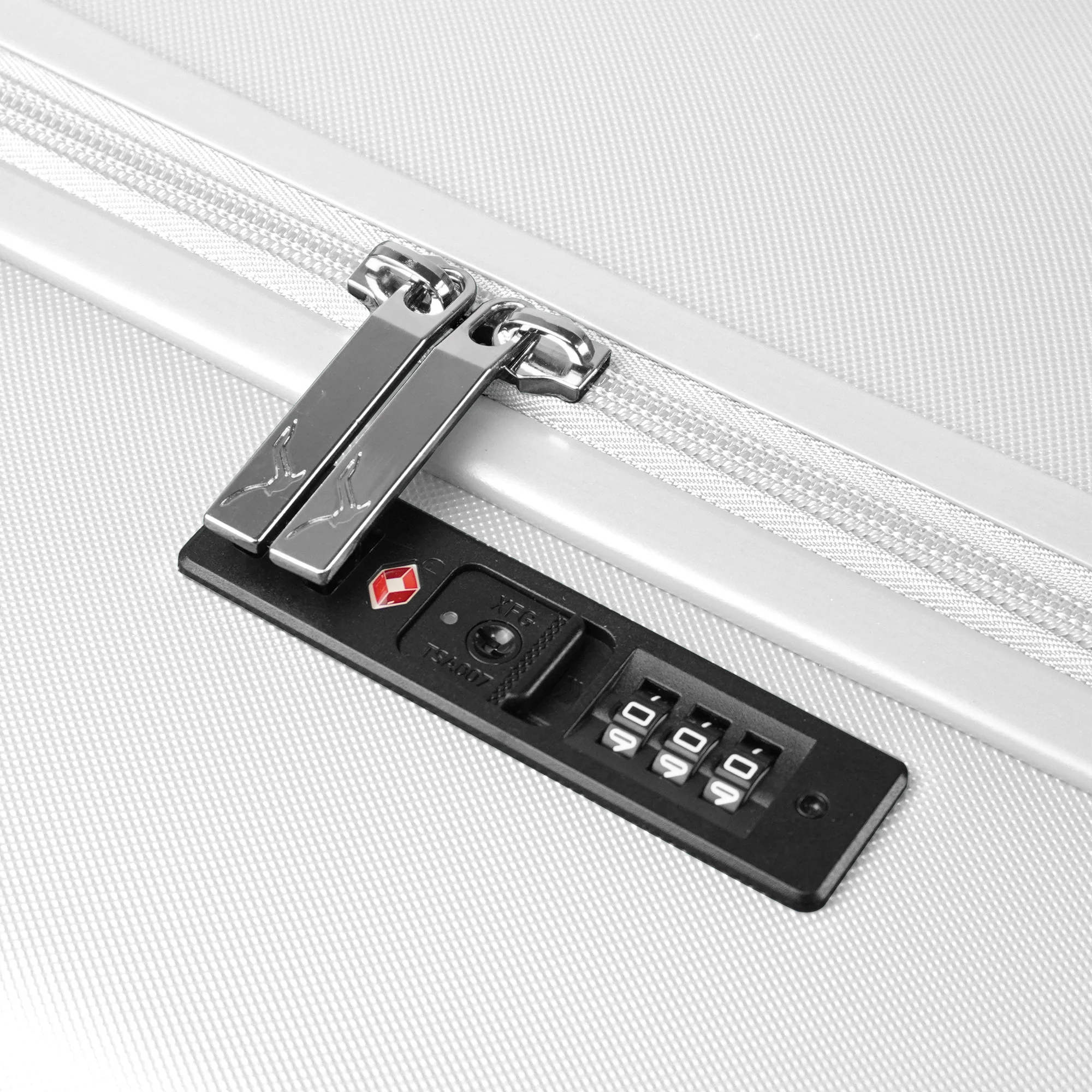 Vacay 28” Suitcase ABS Luggage with TSA Indent Lock, Aluminium Trolley Handle, 360° Spinner Wheels - Airline Compatible (76.5 x 30 x 50.5cm) - Pearl - Image 5