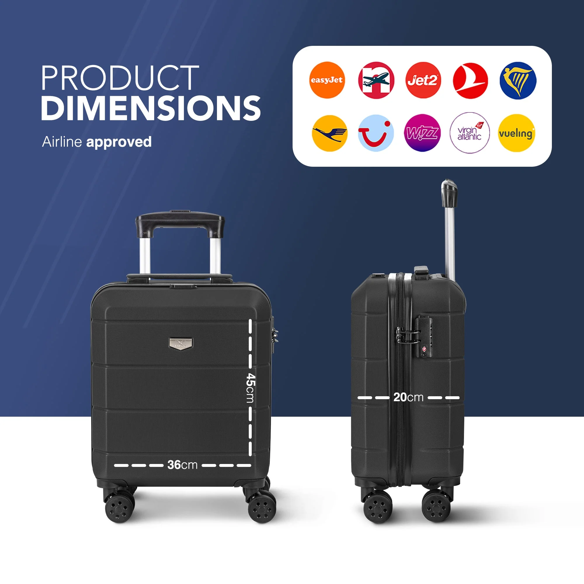 LUGG 15-Inch Lightweight Travel Cabin Bag - Image 7