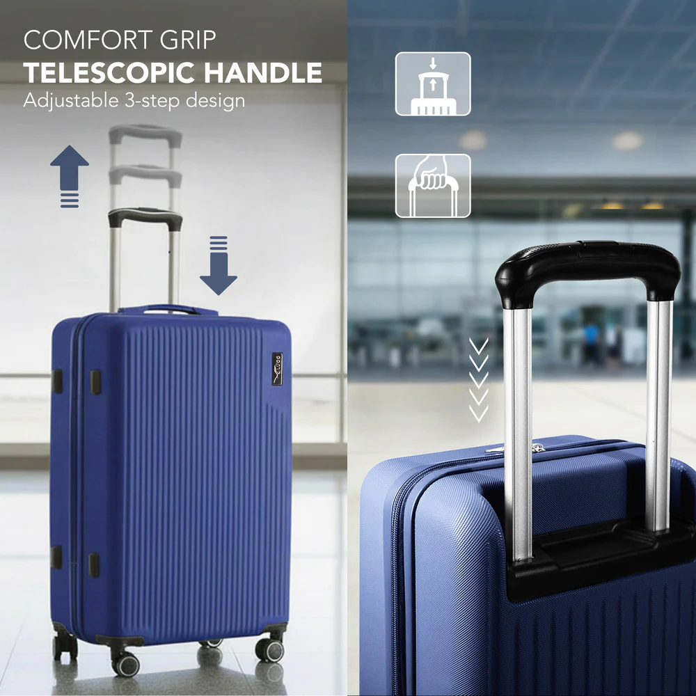 LUGG 32inch Vacay Suitcase ABS Luggage with TSA Indent Lock, Aluminium Trolley Handle, 360° Spinner Wheels, Water-Resistant & Durable Material - Airline Compatible (86 x 31 x 58cm) - Dusk - Image 6