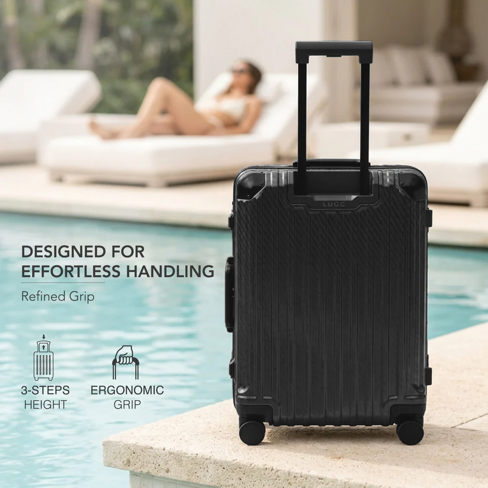 LUGG Solo 20" Hard Shell Suitcase 55x38x22  5yr Warranty Black - Image 10
