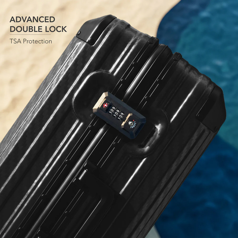 LUGG Solo 20" Hard Shell Suitcase 55x38x22  5yr Warranty Black - Image 7