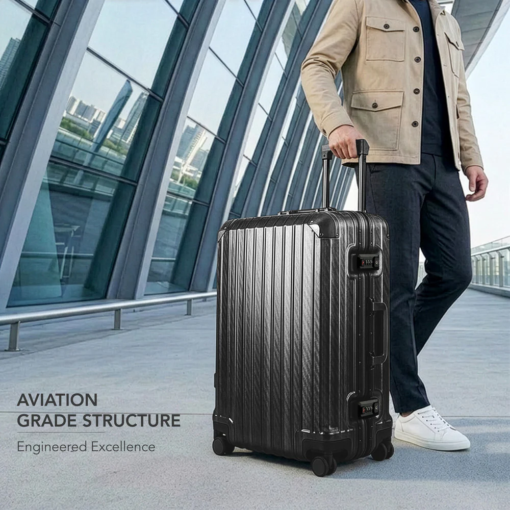 LUGG Solo Explorer 28" Hard Shell Suitcase 75x52x31cm 5yr Warranty Black - Image 2