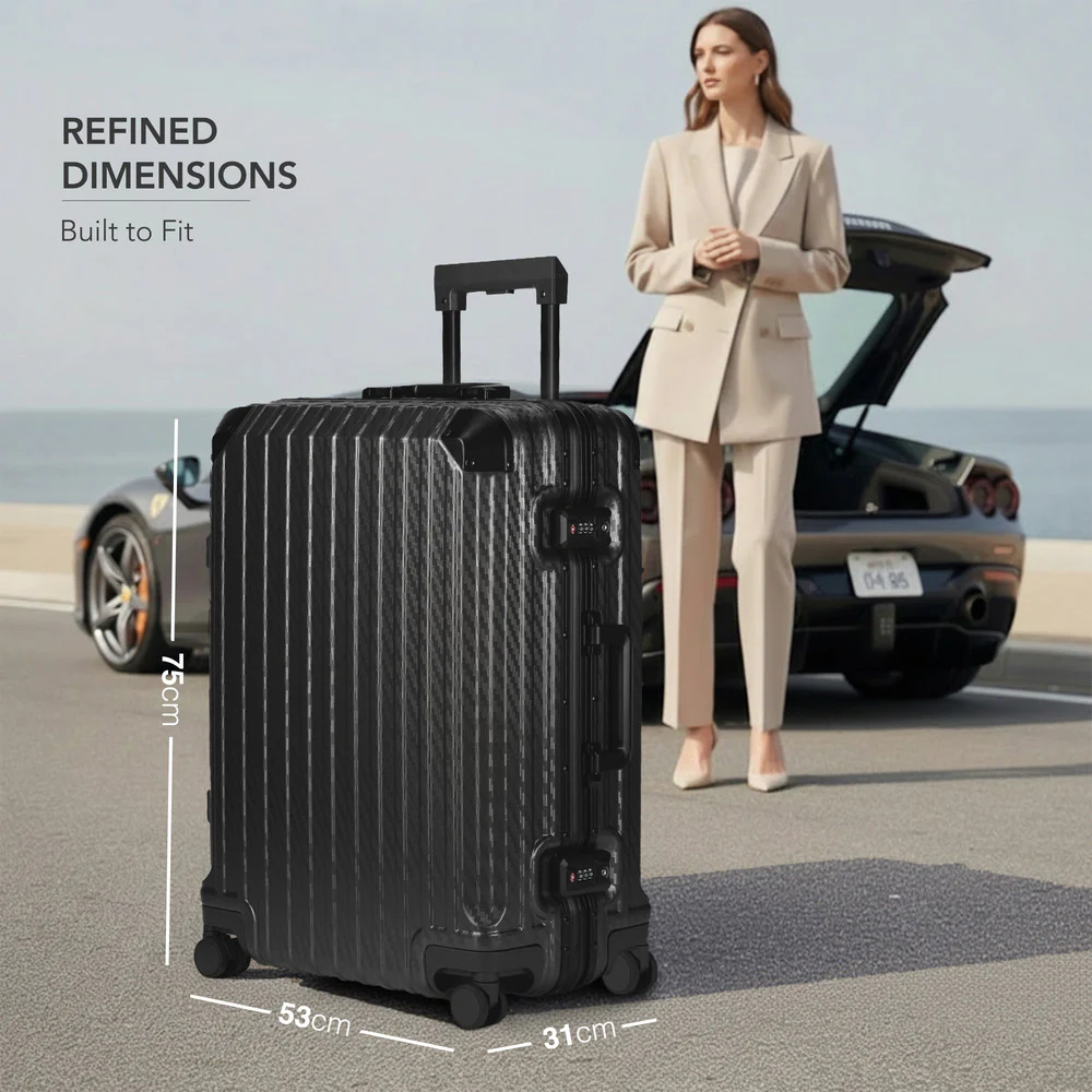 LUGG Solo Explorer 28" Hard Shell Suitcase 75x52x31cm 5yr Warranty Black - Image 8