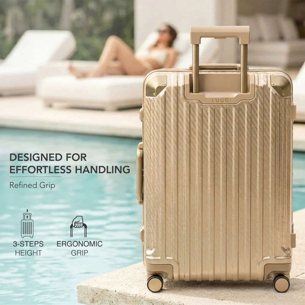 LUGG Solo Explorer 28" Hard Shell Suitcase 75x52x31cm 5yr Warranty Gold - Image 10