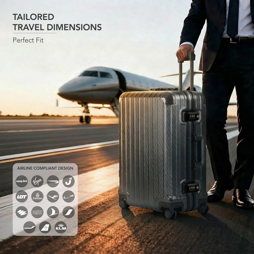 LUGG Solo Explorer 28" Hard Shell Suitcase 75x52x31cm 5yr Warranty Grey - Image 3