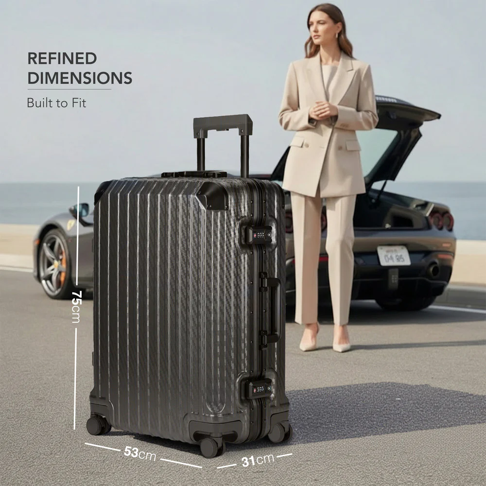LUGG Solo Explorer 28" Hard Shell Suitcase 75x52x31cm 5yr Warranty Grey - Image 8