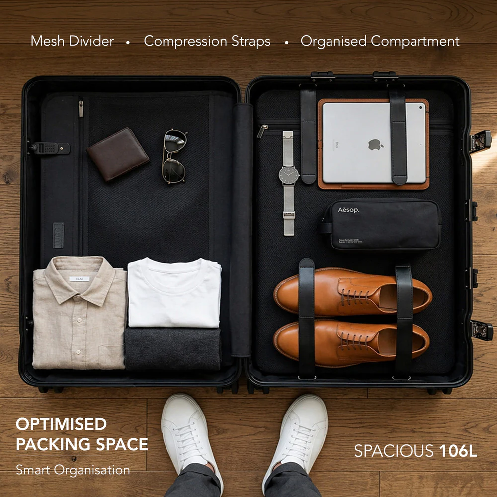 LUGG Solo Explorer 28" Hard Shell Suitcase 75x52x31cm 5yr Warranty Grey - Image 9