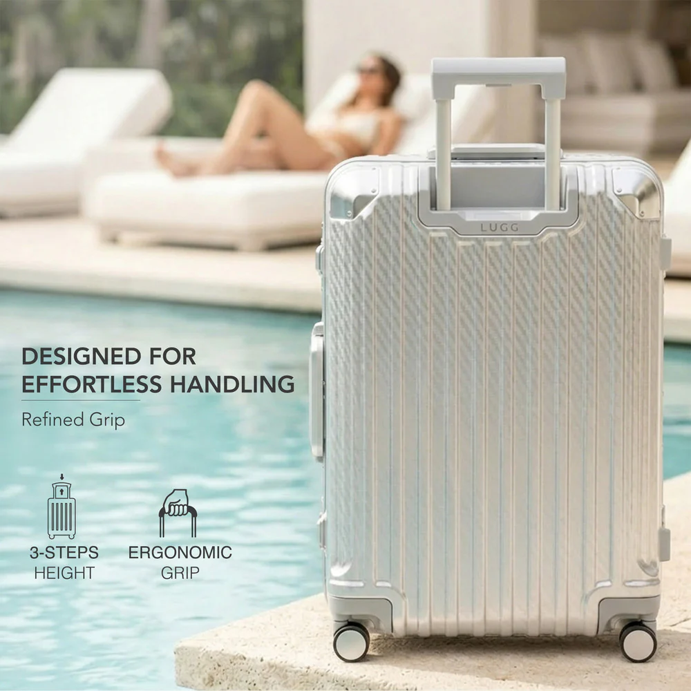 LUGG Solo Explorer 28" Hard Shell Suitcase 75x52x31cm 5yr Warranty Metallic Silver - Image 10