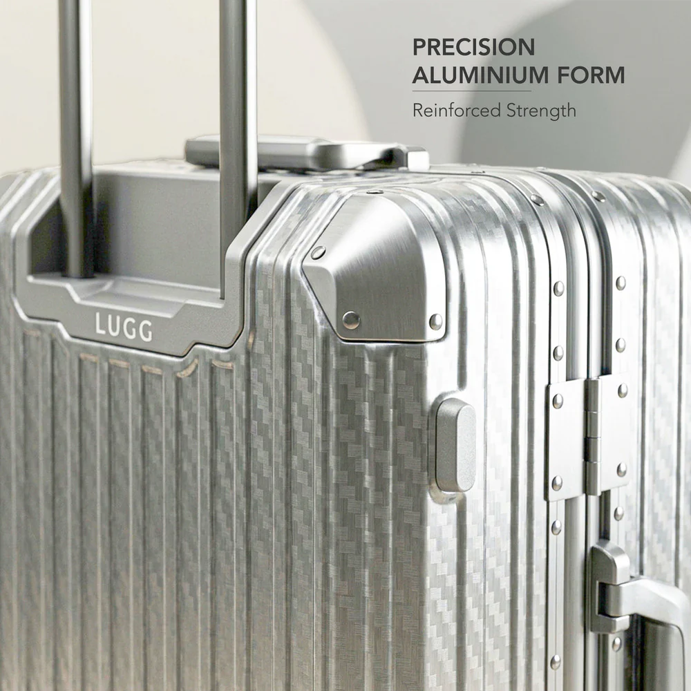 LUGG Solo Explorer 28" Hard Shell Suitcase 75x52x31cm 5yr Warranty Metallic Silver - Image 4