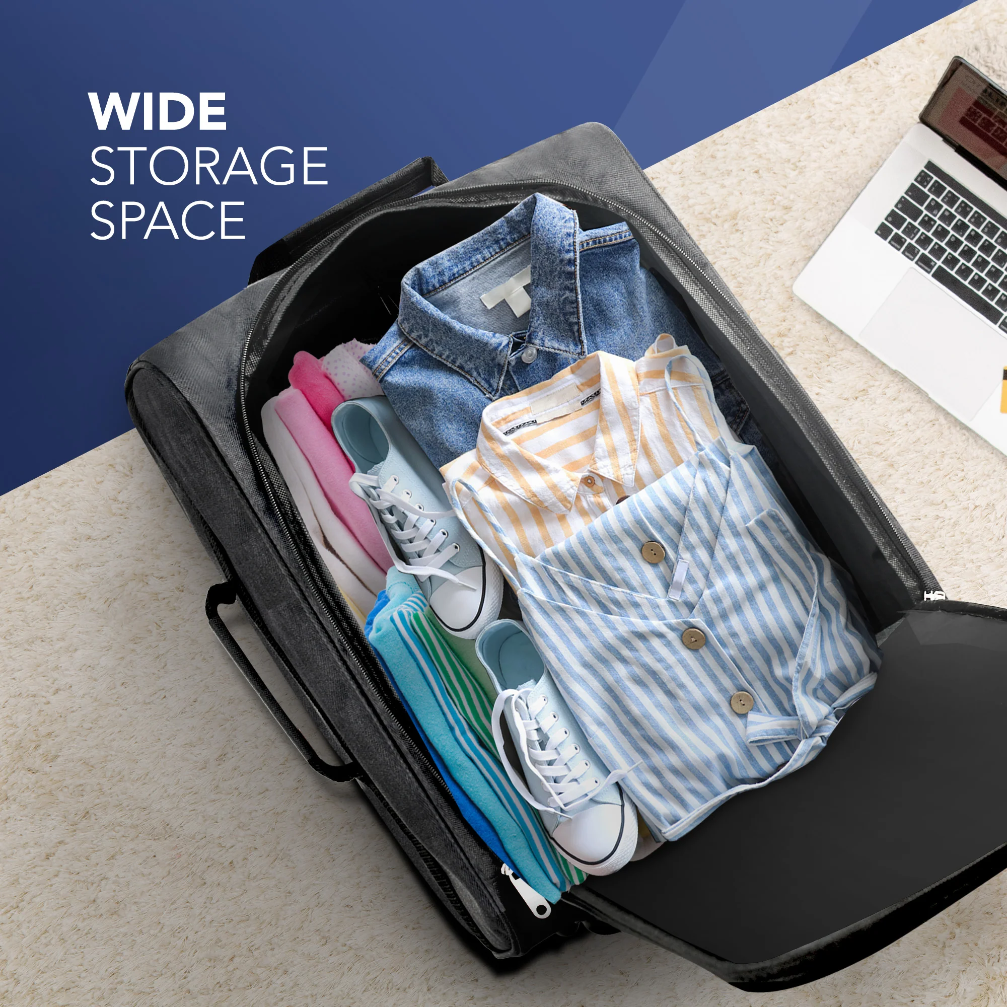 Soft Cabin Bag for EasyJet Overhead Locker - Charcoal ( 56 x 45 x 25cm) - Image 4