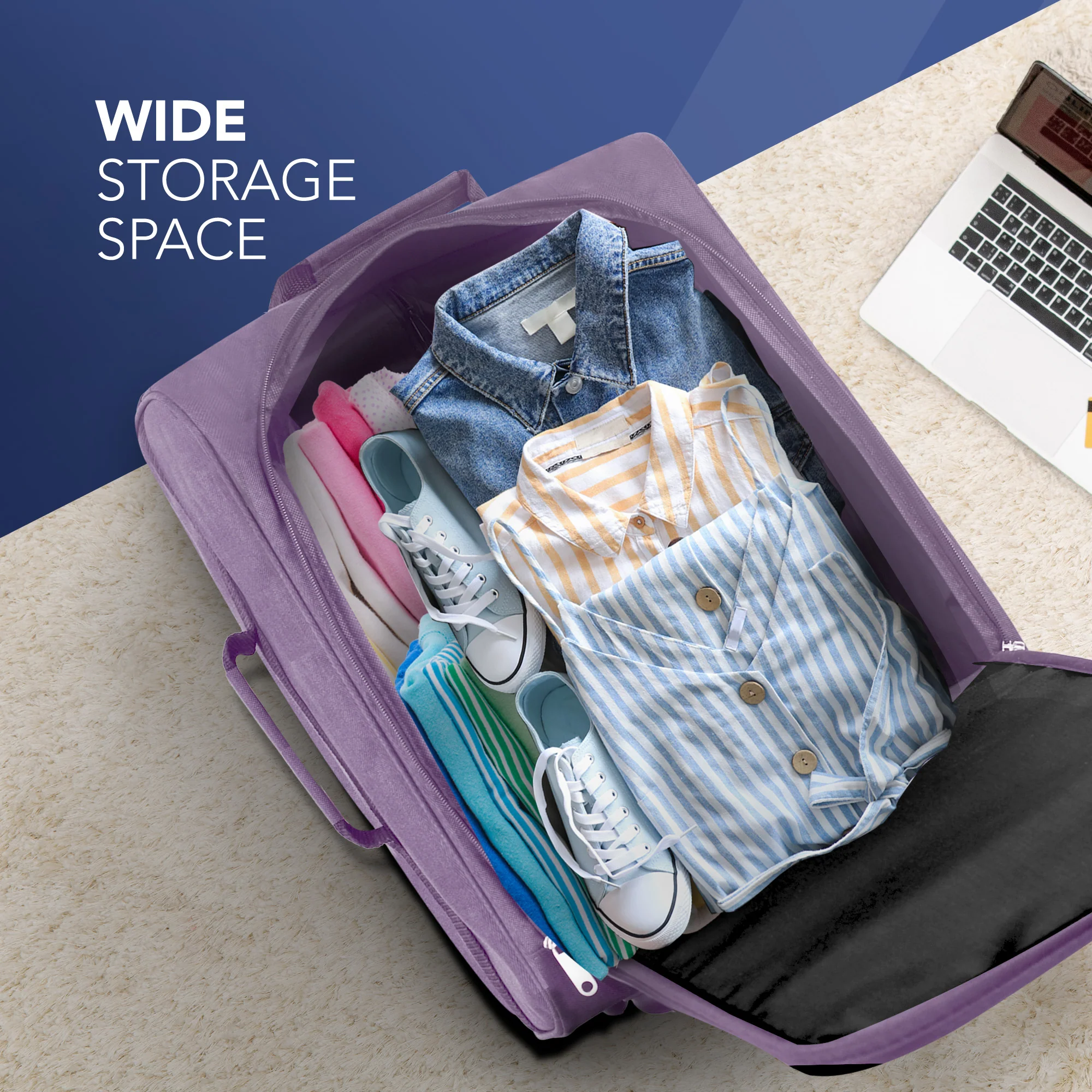 Soft Cabin Bag for EasyJet Overhead Locker - Lilac ( 56 x 45 x 25cm) - Image 4
